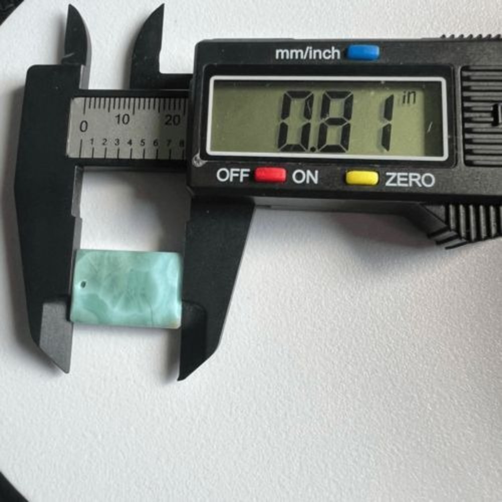 Larimar Crystal Rectangular Pendant For Jewelry M… - image 8